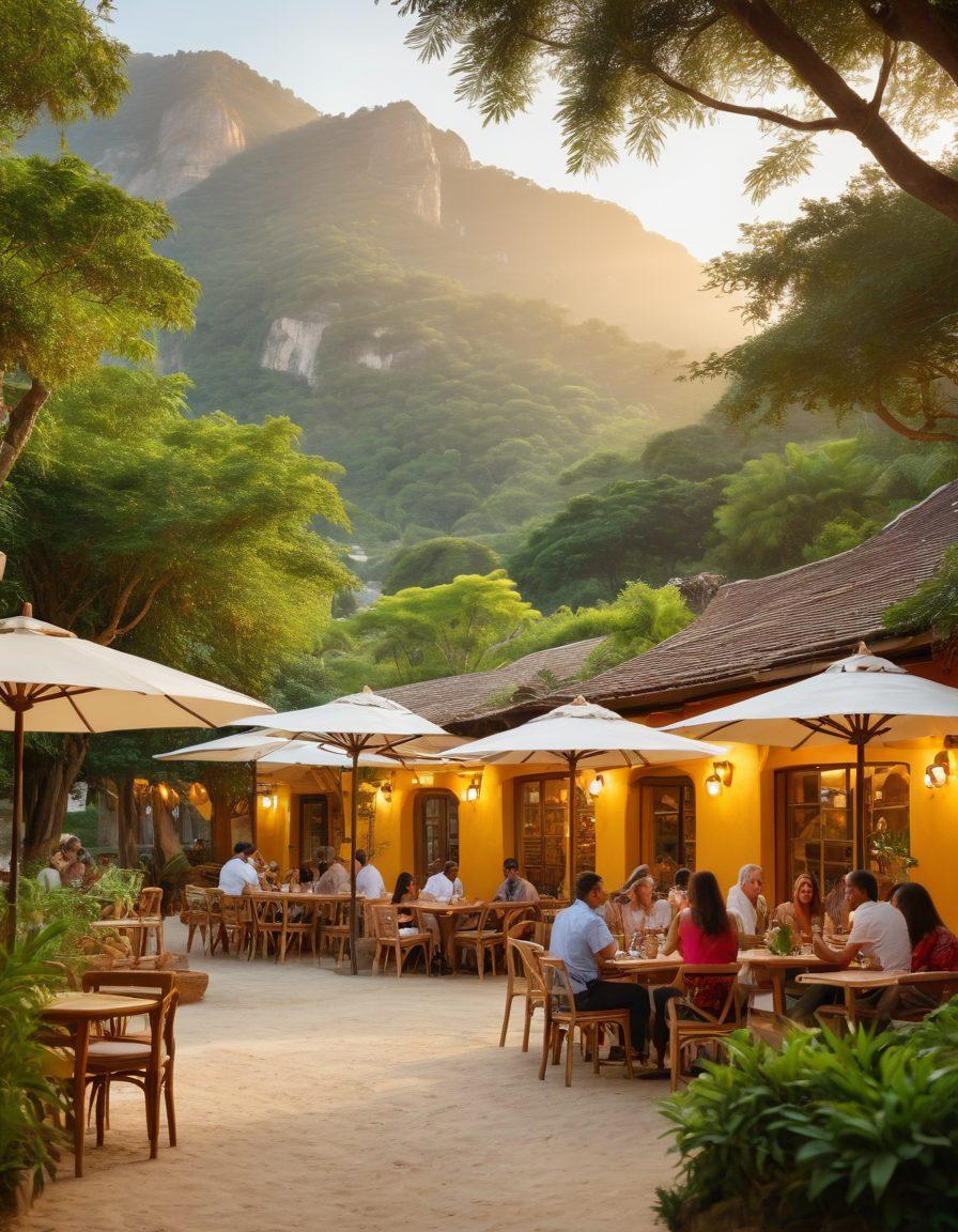A serene scene depicting a diverse group of people enjoying various blissful venues: a cozy café with warm lighting, a peaceful park with lush greenery, a vibrant beach with golden sands, and a tranquil mountain retreat. Each setting should evoke a sense of contentment, with happy faces and subtle details showcasing different lifestyles. The atmosphere should be inviting and harmonious. vibrant colors. super-realistic.